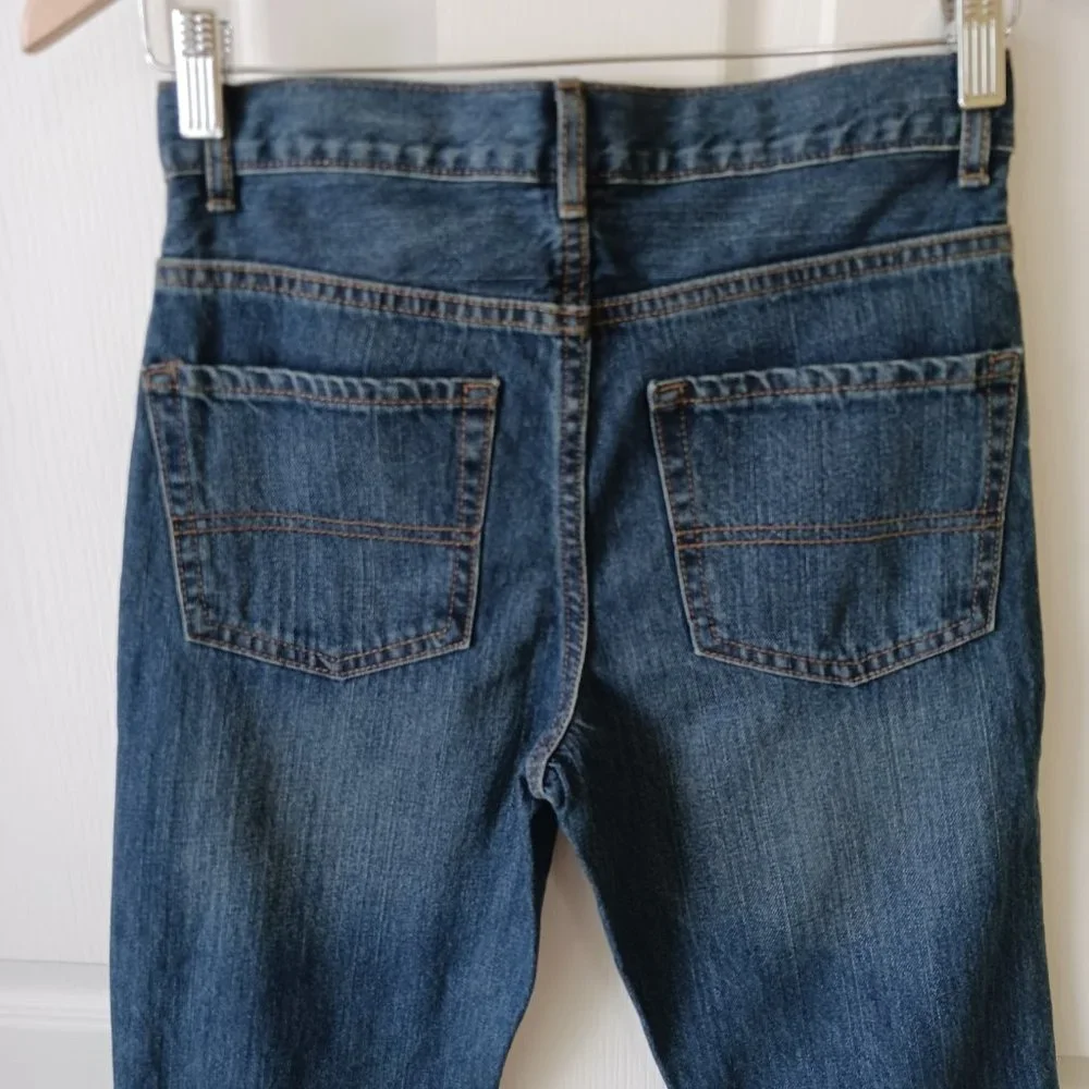 Children's Place Boy's Medium Wash 100% Cotton Bootcut Jeans Size 12